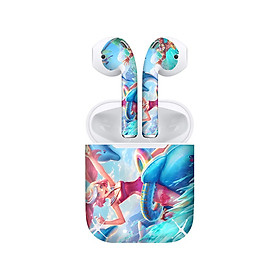 Mua Miếng dán skin chống bẩn cho tai nghe AirPods in hình Liên Quân - Krixi - Tiệc Bãi Biển - LQM006 (bản không dây 1 và 2)
