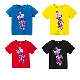 Áo thun trẻ em sonic tím Có size người lớn, King Cotton