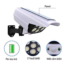 Mua Đèn LED năng lượng mặt trời kiểu giả camera chống trộm  tự động bật tắt