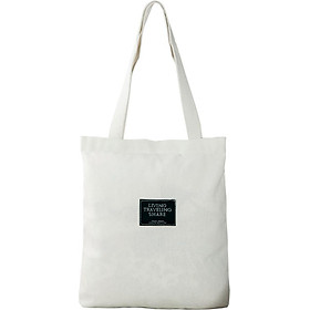 Túi Vải Tote Đeo Vai Living XinhStore - Trắng