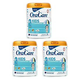 Combo 3 lon sữa OraCare Kids (Step 2) lon 900g - Dinh dưỡng đầy đủ và cân đối dành cho trẻ từ 6 - 36 tháng tuổi.