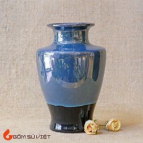 Mua Bình hoa gốm dáng vai ngang men hỏa biến - Gốm Bát Tràng