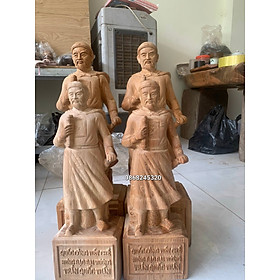 Mua Tượng trần quốc tuấn  trần hưng đạo vương gỗ ngọc am thơm phức kt cao 40×13×11cm