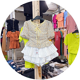 Áo babydoll xinh xắn cá tính với hoạ tiết hoa nhí vải mát Thời trang Nữ MTShop Vinh