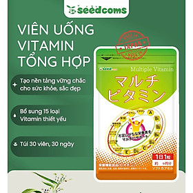Combo Viên Uống Bổ Sung Vitamin C, E, D, B Vitamin Tổng Hợp Và Khoáng Chất Seedcoms Nhật Bản