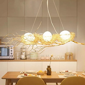 Mua Đèn chùm bộ 3 bóng cao cấp thiết kế hình tổ chim độc đáo trang trí phòng khách  nhà hàng  quán cafe THCN 886