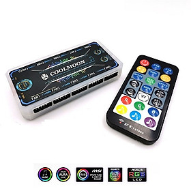 Mua Bộ Hub V.2 Aura Sync Coolmoon RGB cho máy tính hàng nhập khẩu