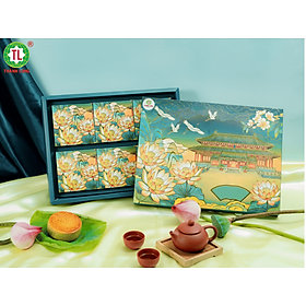 [HOẢ TỐC] HỘP BÁNH TRUNG THU PHÚ QUÝ THÀNH LONG - 6 BÁNH NƯỚNG MẶN/ NGỌT DATE MỚI 150G