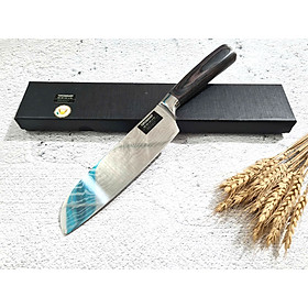 Mua DAO - DAO BẾP NHẬT BẢN SANTOKU THÉP DAMASCUS MÃ A1 DT116 nt topcomshop vn