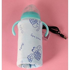Khăn quấn hâm nóng sữa Sweet Baby USB cao cấp Nhật Bản Blue Ocean - Home