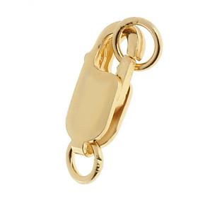 3x925 Lobster Claw Clasps with Loop for Keychain Jewelry Finding Gold