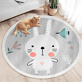 Mua Thảm Sàn Cao Cấp  Thảm Tròn Cho Bé   Thảm Trải Sàn Phòng Ngủ   Phòng Khách Họa Tiết Dễ Thương KT Lớn 120cm và 100x160cm