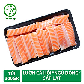 Lườn Cá Hồi Nauy Cắt Lát "Ngủ Đông" - Túi 300Gr - Foodmap