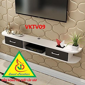 Kệ ti vi treo tường  ( KT 120x20x24cm) - Nội thất lắp ráp