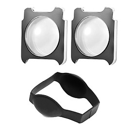 2pcs Panoramic Camera Lens Guards Lens Protective Cover Lens Protector Compatible with Insta360 ONE R/RS