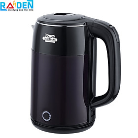 Ấm đun siêu tốc 2 lớp Ladomax HA-883 dung tích 2.5L, lòng ấm inox 304 không hoen rỉ - Hàng chính hãng
