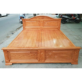 Giường ngủ gỗ gõ đỏ dạt phản 1,8M MS 13.5