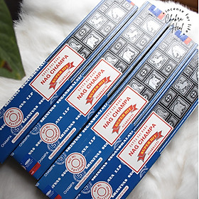 Nag Champa mix Super Hit - Satya Incense - Nhang Thơm Ấn Độ - Hương thơm Thanh lọc và thư giãn l Chakra Heal Incense