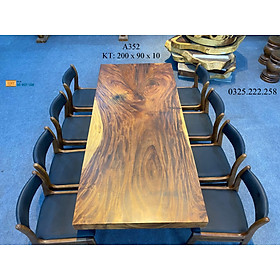 Mua Bàn Ăn Gỗ Me Tây  Bàn Làm Việc Gỗ Me Tây  Bàn Gỗ Me Tây Nguyên Tấm Dài 2m Rộng 90cm Dày 10cm
