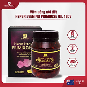 Viên uống bổ sung nội tiết tố nữ nhập khẩu chính hãng Úc HYPER EVENING PRIMROSE OIL (180 viên) chiết xuất tinh dầu hoa anh thảo giúp giảm triệu chứng tiền mãn kinh, mãn kinh: đau đầu, bốc hỏa, mất ngủ…; giảm nám da; giảm tóc rụng