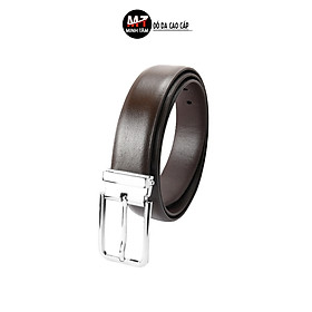 Thắt Lưng Dây Nịt Nam Da Bò 3 Lớp, Khóa Kim Lỗ Minh Tâm MT214-09 (120cm x 3,5cm) + Tặng Kèm Hộp Gói