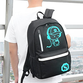 Balo đi học Ohazo! thời trang phát sáng phản quang trong đêm ( Tặng cáp sạc USB ) - BLDT33