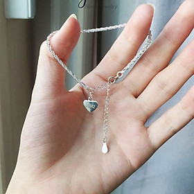 Lắc tay bạc sequin phối tên khắc theo yêu cầu  YN JEWELRY