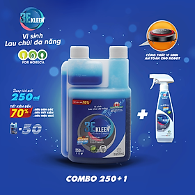 [NHÀ SẠCH THÌ MÁT] Bộ sản phẩm lau chùi đa năng sinh học 3E KLEEN - 01 chai 500ml và 01 bình 250ml dung dịch đậm đặc