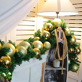 Mua Dây thông Noel - dài 290cm - đầy đủ phụ kiện - Cây giả  hoa lụa trang trí nhà cửa