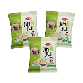 Combo 3 Bánh Gạo Nướng Hàn Quốc JinJu Vị Cốm Sữa 134,4g