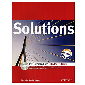 Nơi bán Solutions Pre-intermediate: Student\'s Book with MultiROM Pack - Giá Từ -1đ