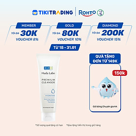 Sữa rửa mặt Hada Labo dưỡng ẩm cao cấp Premium Cleanser Hydrating 100g
