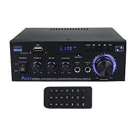 AK45 Audio Power Amplifier with Microphone 2.0 Channel HiFi Stereo Amplifier