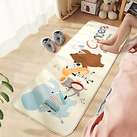 Thảm Lông Cừu Trang Trí Họa Tiết Gấu Dễ Thương