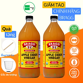 Giấm táo hữu cơ Bragg - Organic Apple Cider Vinegar