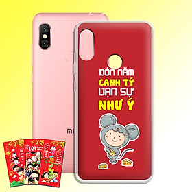 Ốp lưng dẻo cho điện thoại Xiaomi Mi A2 Lite - 01132 7973 HPNY 21 - Tặng bao lì xì Phát Tài Phát Lộc - Hàng Chính Hãng