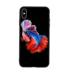 Ốp lưng Viền TPU cho Iphone XS Max - Fish Couple