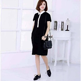 Váy Bầu Đen Sát Nách Cổ Đức - MYC 1237