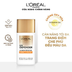 Kem chống nắng mịn nhẹ bảo vệ da chống lão hóa L’Oreal Paris UV Defender 50ml​