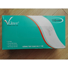 Hình ảnh Găng tay y tế có bột Vglove 5.1gr Size S