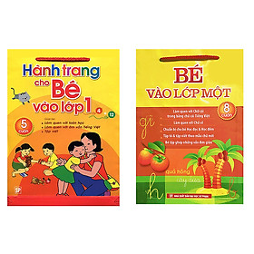 Hình ảnh Combo sách chuẩn bị cho bé vào lớp 1: Hành trang cho bé vào lớp 1 và bé vào lớp một + tặng thẻ flashcard 