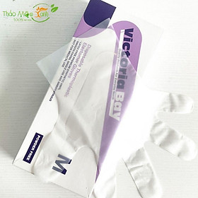 Mua combo 10 Hộp 100 găng tay cao su TPE Victoria Bay  bao tay siêu dai dùng 1 lần làm bếp nấu ăn vệ sinh