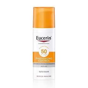Kem chống nắng giúp ngăn ngừa lão hóa da Eucerin Sun Fluid Photoaging Control SPF 50