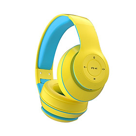 Wireless Headset Surround Sound V5.1 Foldable for Cellphone  Yellow