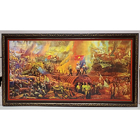 Mua TRANH IN DẦU - TOÀN CẢNH CHIẾN THẮNG ĐIỆN BIÊN PHỦ ( KT 70*130CM)