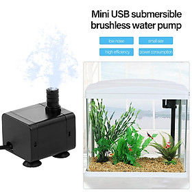 Máy bơm nước USB không chổi than mini thích hợp cho đài phun nước chìm, ao, hồ cá và bể cá