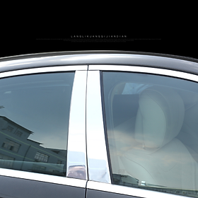 Bộ 4 thanh nẹp inox cột B cánh cửa xe ô tô Maybach, Mercedes dòng S-Class đời từ 2014-2020