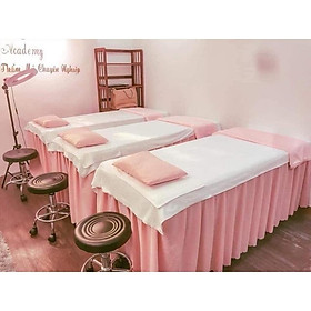 Ga/ Drap giường spa ,nối mi, phun xăm chất liệu thun kích thước may 