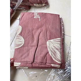 Set Cotton Poly Hàng Nhập Khẩu 4 Món Trái Tim Kẻ Hồng