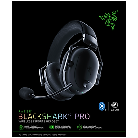 Tai nghe không dây chùm đầu Razer BlackShark V2 Pro-Gen 2 (2023)-Wireless Gaming Headset_Mới, hàng chính hãng